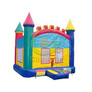 inflatable bouncy castle with water slide